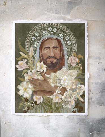 Christ With Flowers