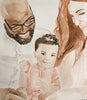 Custom Vintage Watercolor Portrait